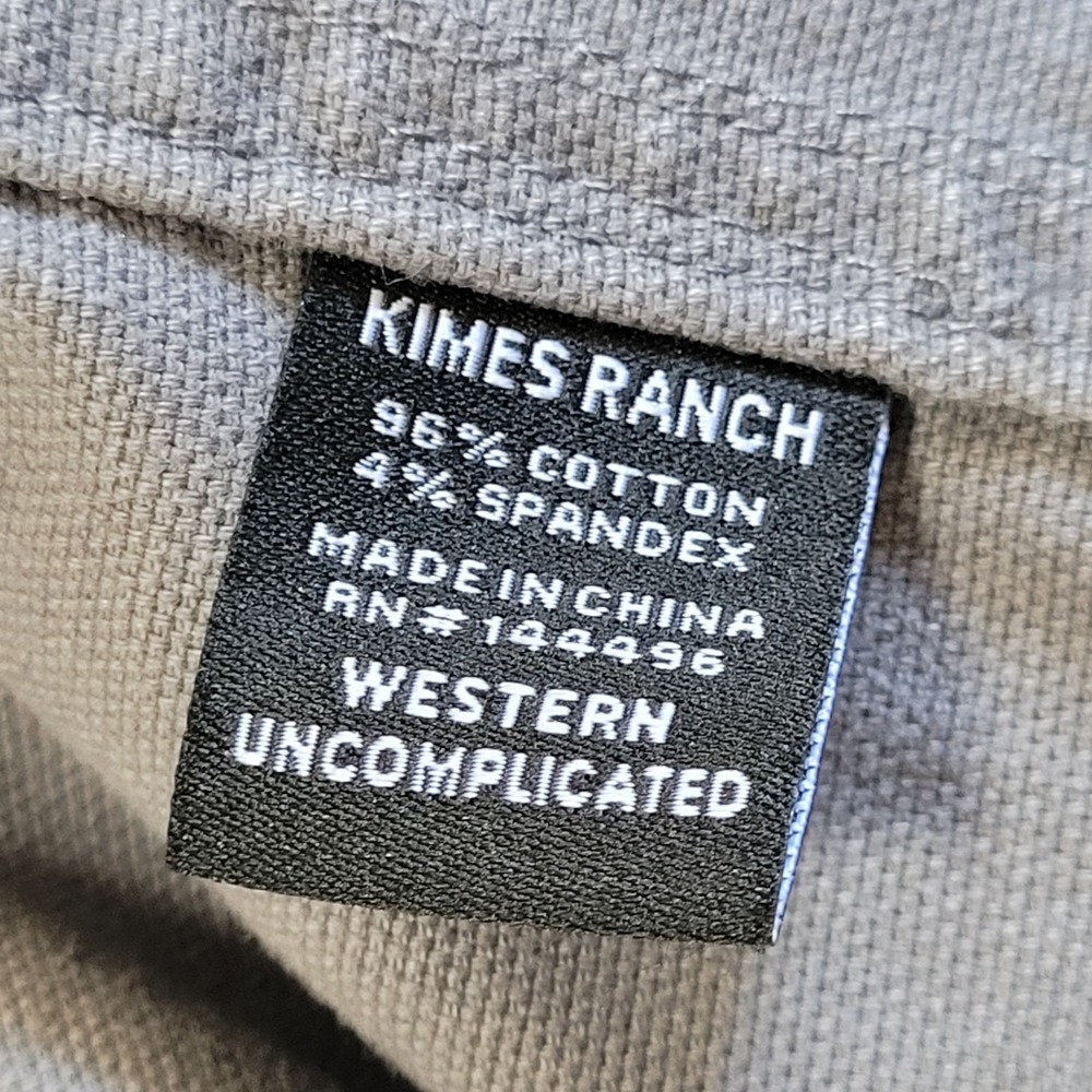 Kimes Ranch Light Gray Worker Jacket with Brown Corduroy Collar - Picture 13 of 16